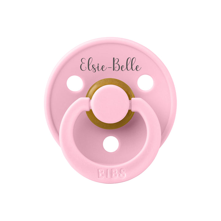 Baby Pink BIBS Colour Pacifiers | Personalised by BIBS sold by Just Børn