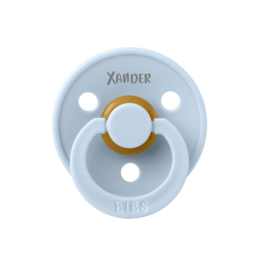 Baby Blue BIBS Colour Pacifiers | Personalised by BIBS sold by Just Børn