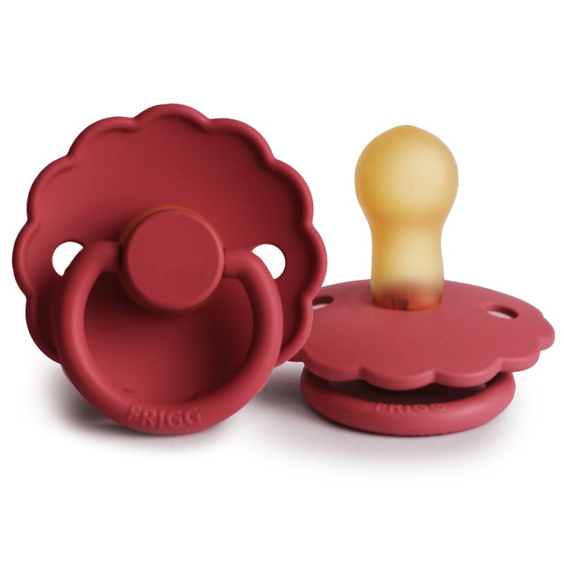Scarlet FRIGG Daisy Rubber Pacifiers by FRIGG sold by Just Børn