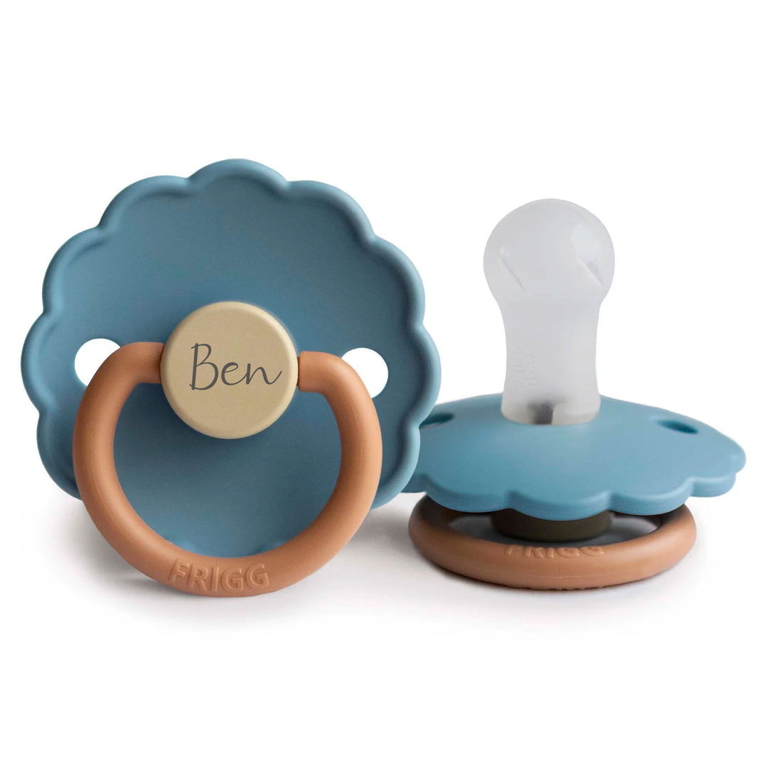 FRIGG Daisy Silicone Pacifiers Breeze Yes - Personalisable Baby Products Sold and Personalised by JustBørn
