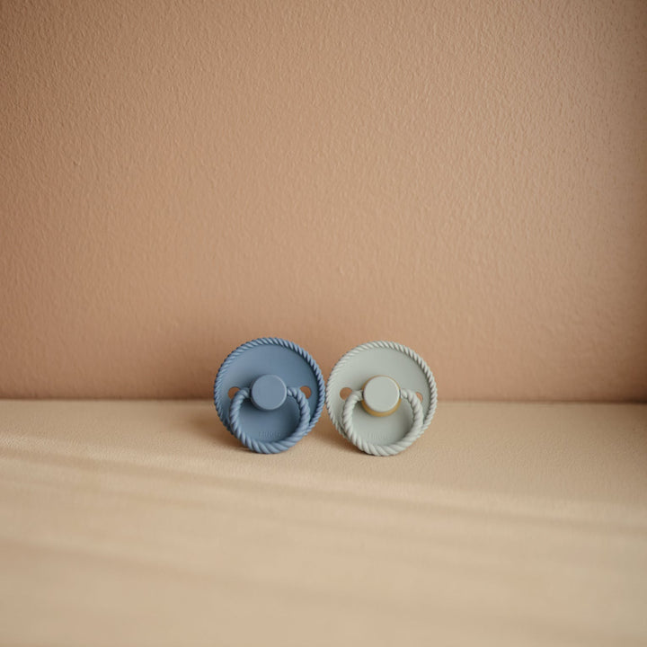 FRIGG Rope Silicone Pacifiers - Personalisable Baby Products Sold and Personalised by JustBørn
