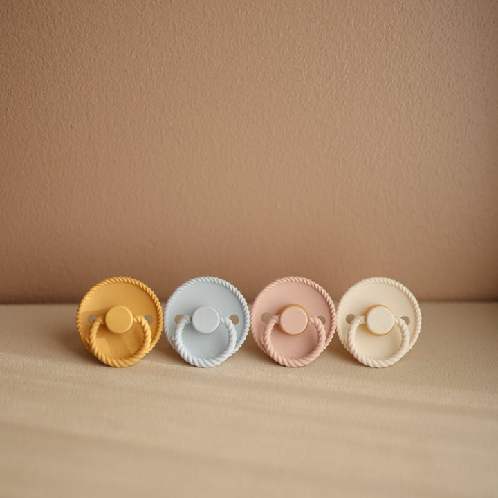 FRIGG Rope Silicone Pacifiers - Personalisable Baby Products Sold and Personalised by JustBørn