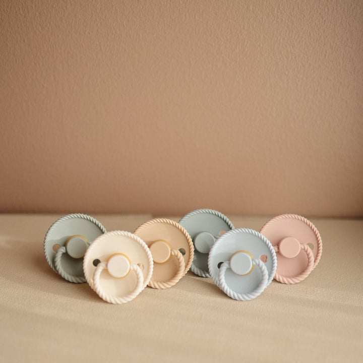 FRIGG Rope Silicone Pacifiers - Personalisable Baby Products Sold and Personalised by JustBørn