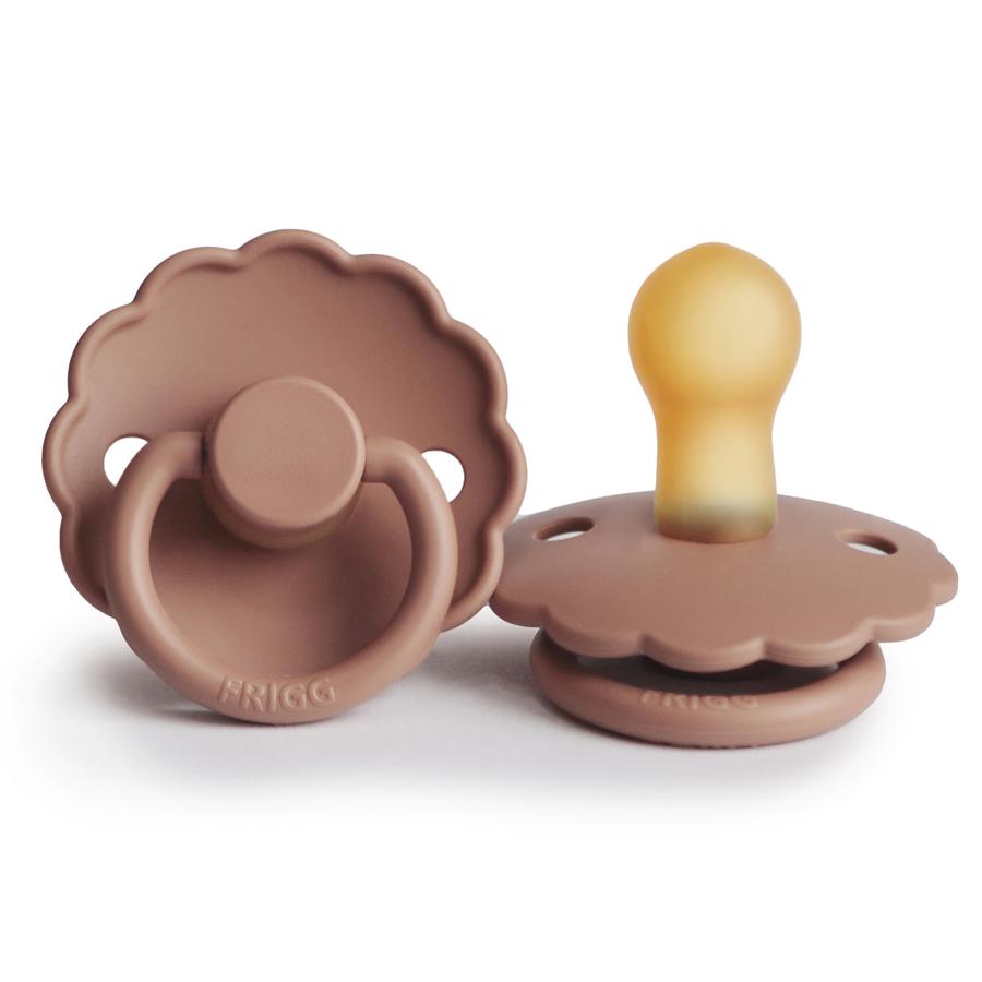 Rose Gold FRIGG Daisy Rubber Pacifiers by FRIGG sold by Just Børn