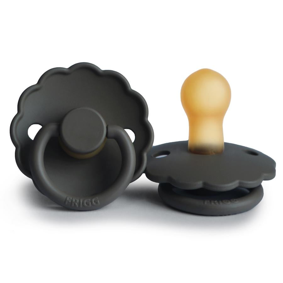 Graphite FRIGG Daisy Rubber Pacifiers by FRIGG sold by Just Børn