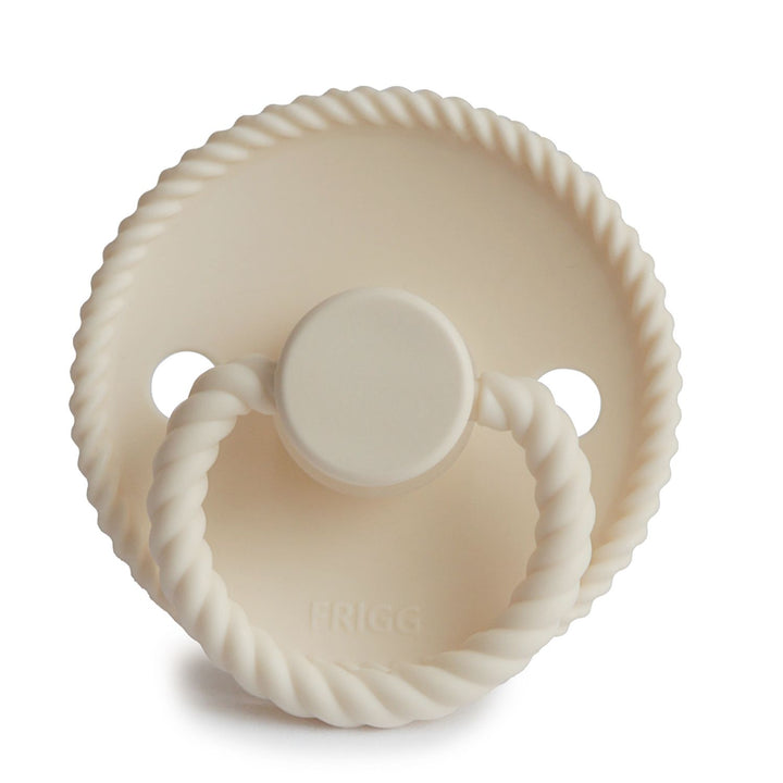 FRIGG Rope Silicone Pacifiers Cream - Personalisable Baby Products Sold and Personalised by JustBørn