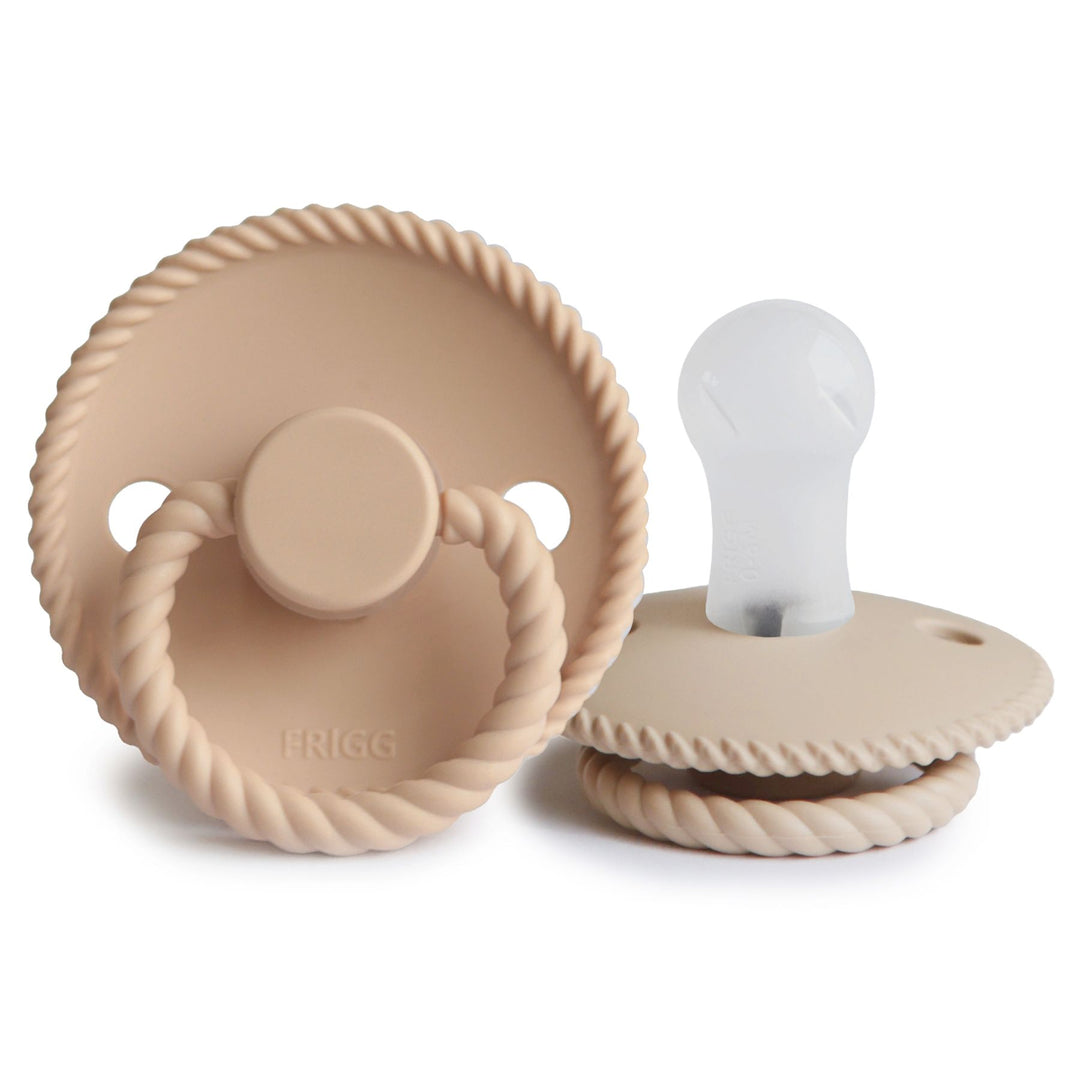 FRIGG Rope Silicone Pacifiers Croissant - Personalisable Baby Products Sold and Personalised by JustBørn