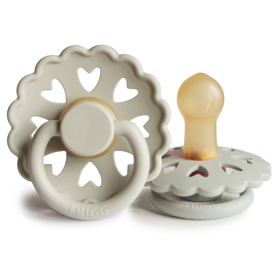 FRIGG Fairytale Natural Rubber Latex Pacifiers Size 1 (0-6 Months) Clumsy Hans - Personalisable Baby Products Sold and Personalised by JustBørn