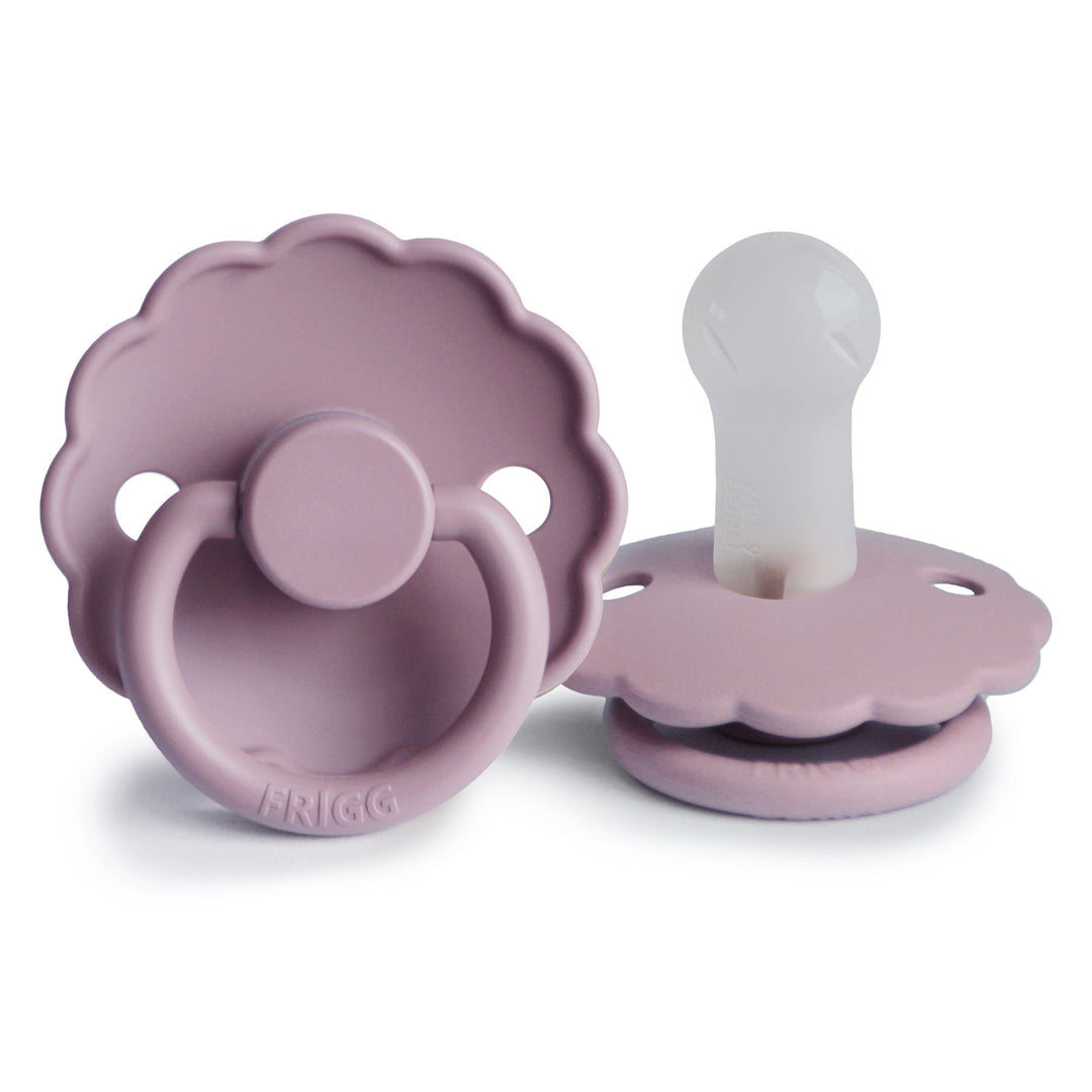 FRIGG Daisy Silicone Pacifier Heather - Personalisable Baby Products Sold and Personalised by JustBørn