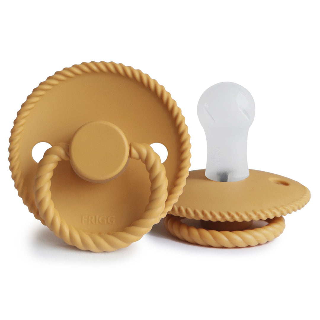 Honey Gold FRIGG Rope Silicone Pacifiers by FRIGG sold by Just Børn
