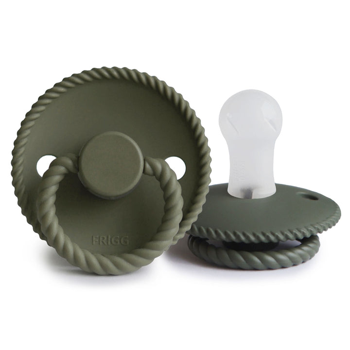 FRIGG Rope Silicone Pacifiers - Personalisable Baby Products Sold and Personalised by JustBørn