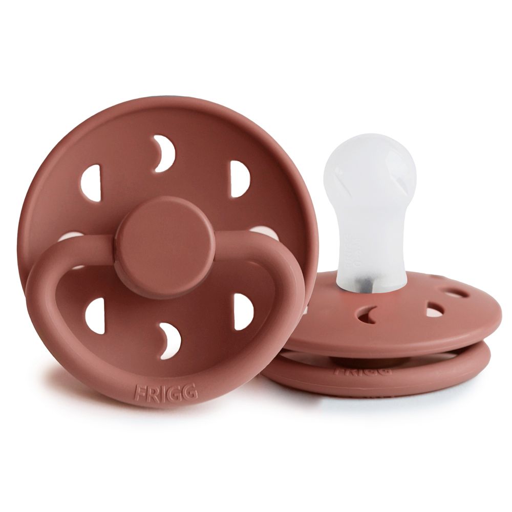 Powder Blush FRIGG Moon Silicone Pacifier by FRIGG sold by Just Børn