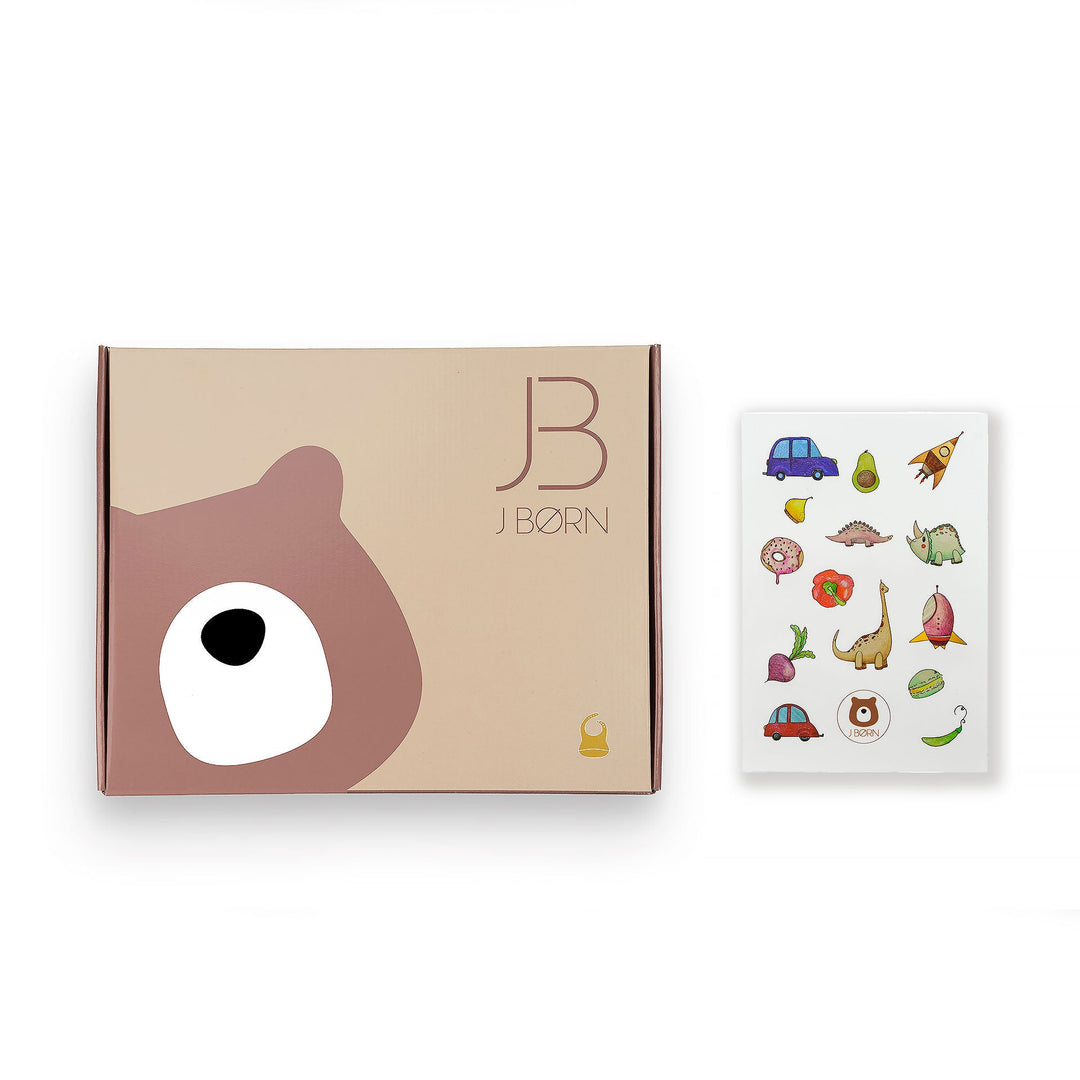 Beige JBØRN Silicone Baby Feeding Bib | Personalisable by Just Børn sold by Just Børn