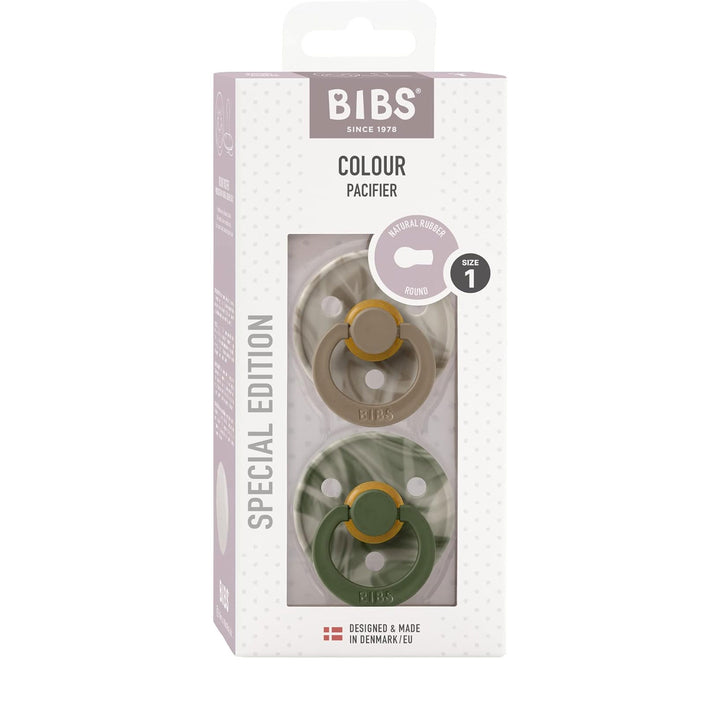 Tie Dye Camo Mix BIBS Colour Natural Rubber Latex Pacifiers (Size 1 & 2) by BIBS sold by Just Børn